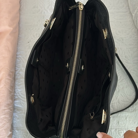 COPY - Kate Spade Pebbled leather Chain handbag black great condition - Picture 5 of 13